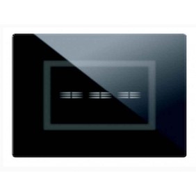 Plaque Ave Tactile en verre de 3 modules De 3...