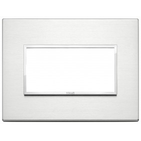 Placca Vimar Eikon Evo 4 moduli alluminio...