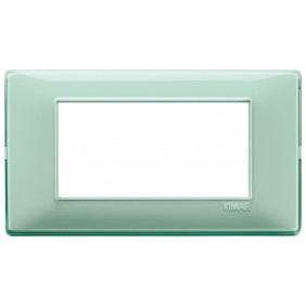 Vimar Plana plaque 4 modules couleur menthe...