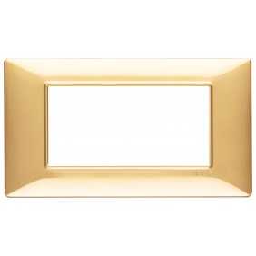 Vimar Plana plaque 4 modules couleur or...