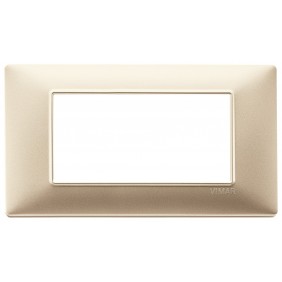 Vimar Plana plaque 4 modules couleur Champagne...