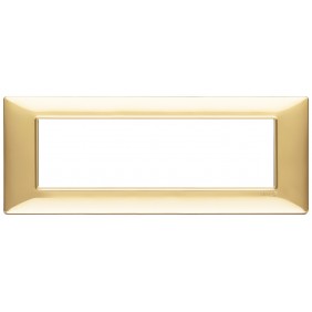Vimar Plana Abdeckrahmen 7 Module Farbe Gold...
